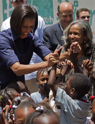 Michelle Obama Makes Surprise Visit to Haiti