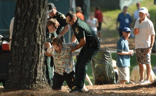 Cops Taser Abusive Tiger Woods Heckler