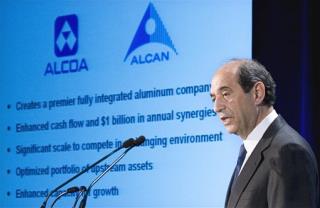 Alcan Steels Itself Against Alcoa Bid