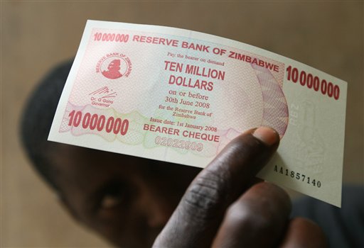 Zimbabwe's Inflation Rate Hits 100,000%