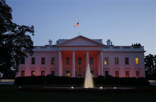 White House Turns Pink