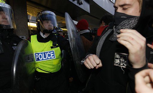 London's Student Protest Turns Violent