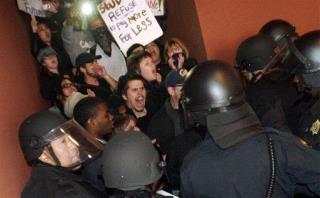 Student Protest Over UC Fee Hike Turns Violent