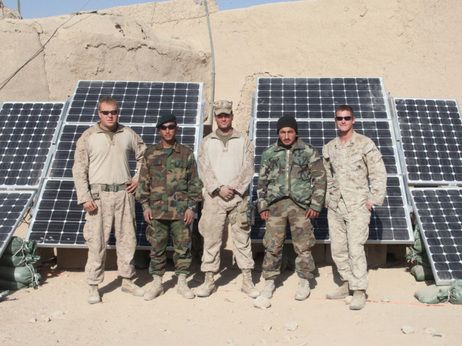 Solar Panels Powering Marines in Afghanistan