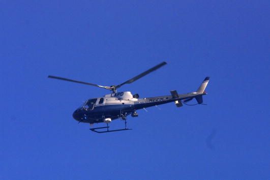 Man Fires on Police Helicopter