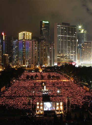 Thousands Rally in Hong Kong
