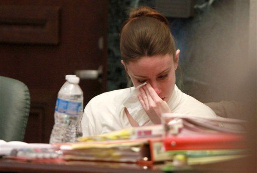 Casey Anthony Cries at Trial as Pictures of Caylee's Skull Are Shown