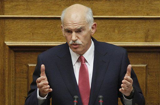 Greece Prime Minister George Papandreou Survives Confidence Vote in Parliament