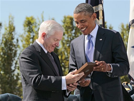 Retiring Defense Secretary Robert Gates Surprised by Presidential Medal of Freedom by Obama on Last Day