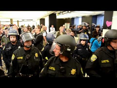 BART Protesters Shut Station
