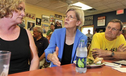 Elizabeth Warren Takes Slight Lead Over Scott Brown in Massachusetts Poll