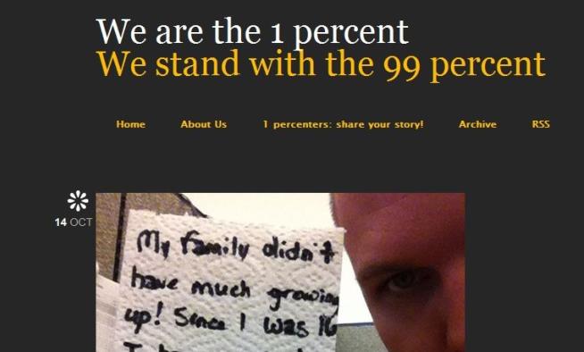 We Are the 1 Percent Blog Features Rich People Supporting the Protests