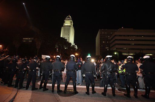Cops Storm Occupy LA Camp