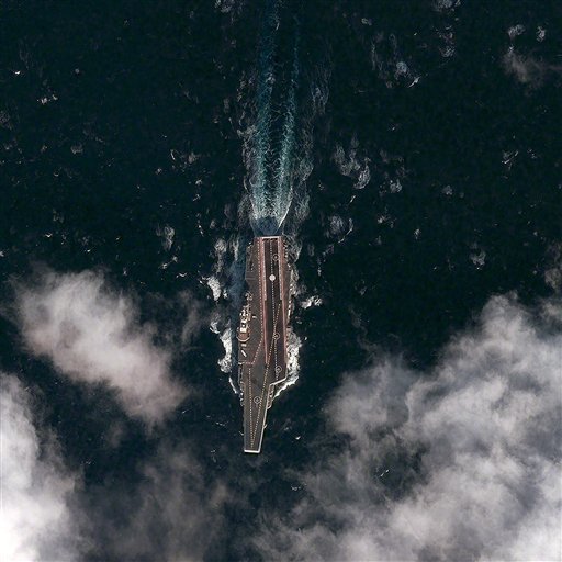 Satellite Spots First Chinese Aircraft Carrier