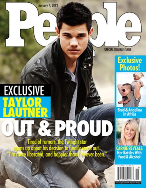 Taylor Lautner 'Gay' People Cover Is Fake