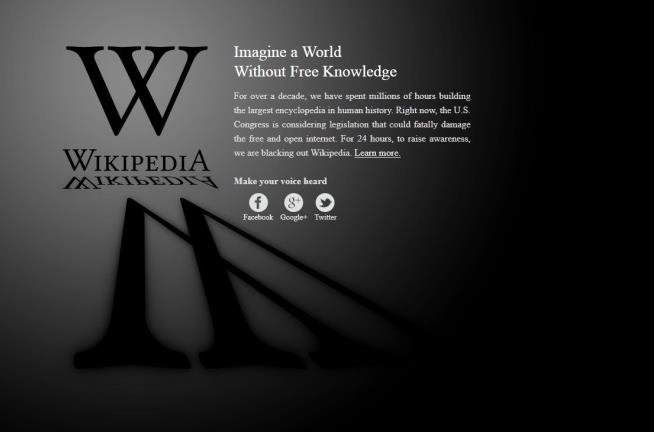 Websites Go Dark to Protest SOPA, PIPA