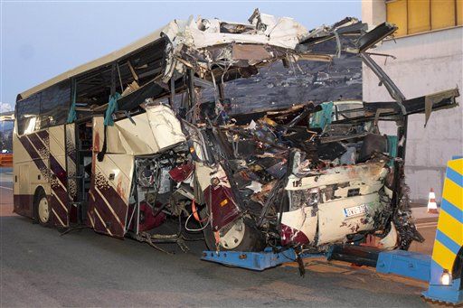 Swiss Tunnel Bus Crash Kills 22 Kids, 6 Adults