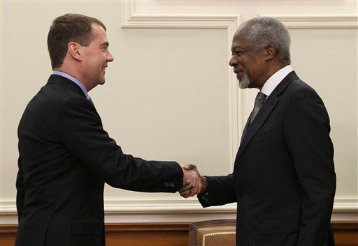 Medvedev: Annan Syria's 'Last Chance'