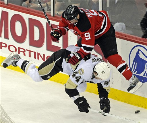 Pens Skate Past Devils, Clinch Playoff Berth