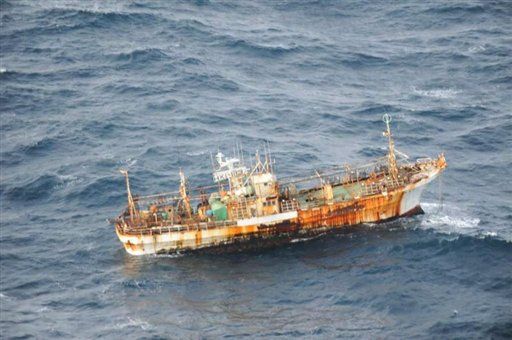 Tsunami Ghost Ship to Rest in Watery Grave