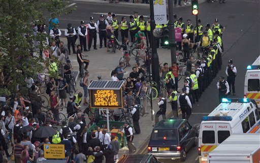 London Cops Bust 182, Charge 4 in Olympic Protests