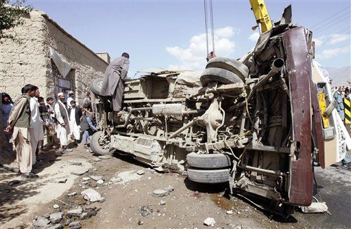 Truck Bomb Rams NATO Afghan Base