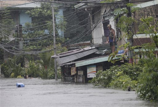 Half of Manila Underwater