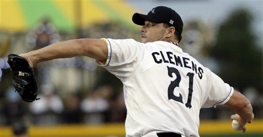 Clemens Pitches at 50 ... and Does Pretty Well
