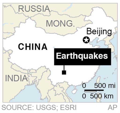 Wave of Earthquakes Hits Southern China, Killing 50