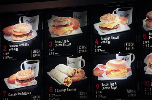 Coming to McDonald's: Calorie Counts