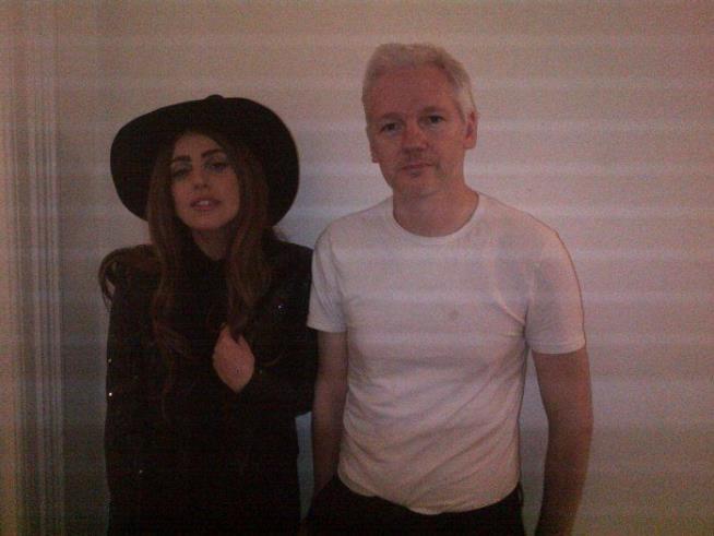 Assange Gets Visit From Lady Gaga