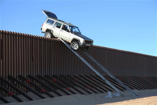 Attempt to Scale Border Fence Goes Poorly