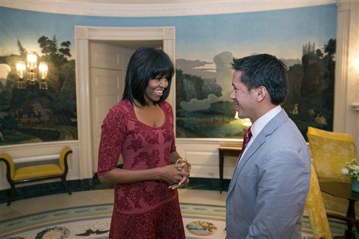 Michelle Obama's New Hairdo 'Bangtastic'