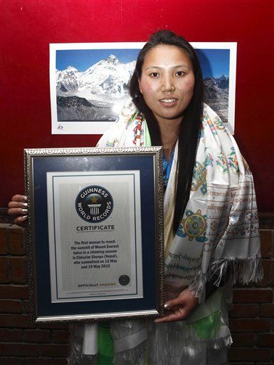 Woman Sets Everest Record