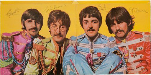 Beatles' Signed Sgt. Pepper's Fetches $290K