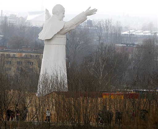 Poland Unveils Giant Statue of John Paul II