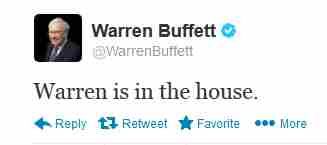 Buffett Gets 100K Twitter Followers in 2 Hours