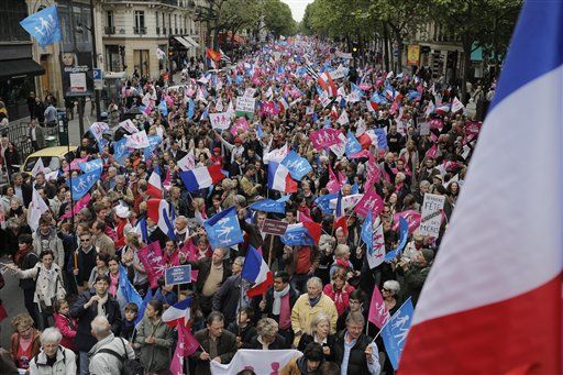 100 Arrested at Gay Marriage Protest in France