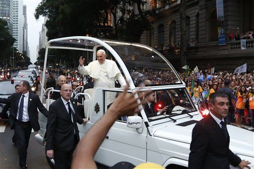 Pope in Rio: Throngs, a Bomb, Protests