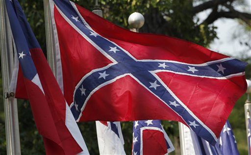 Confederate Group's Giant Flag Raises Tempers