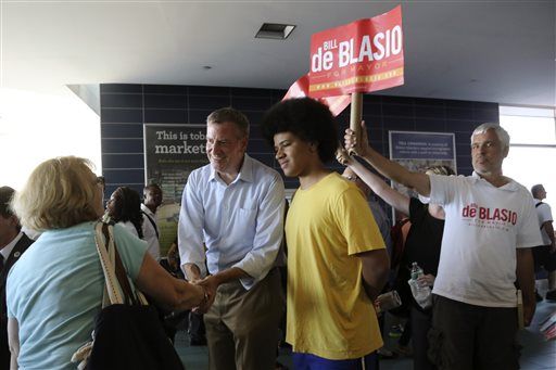 Exit Polls Give De Blasio Big Lead in NYC Primary