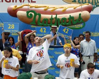 Hot-Dog-Eating Champ Out With Strained Jaw