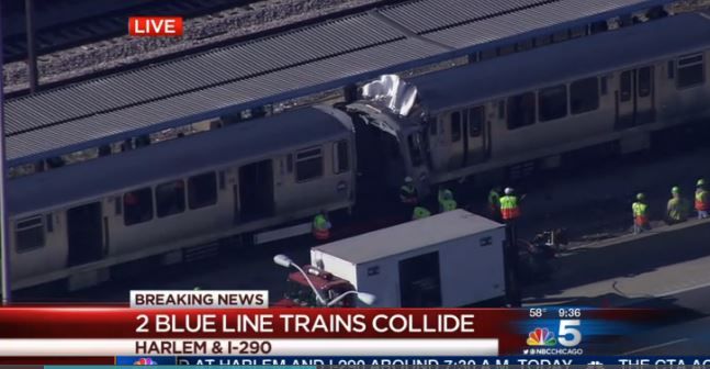 Wrong-Way Train Causes Crash in Chicago