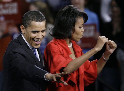 Michelle Touts Obamas as 'Just Folks'
