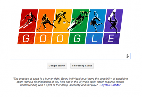 Google Olympic Doodle Honors Gay Rights