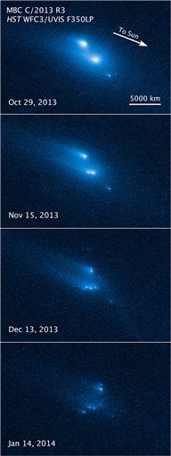 Hubble Captures Asteroid's Odd Death