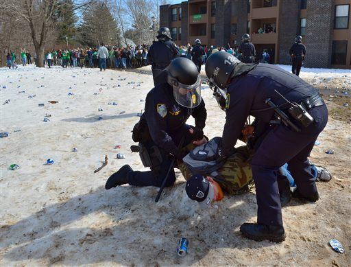 St. Paddy's Party in Mass.: Riot Gear, Brawls, 73 Arrests