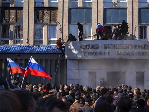 Pro-Russia Protesters Storm Ukraine Buildings