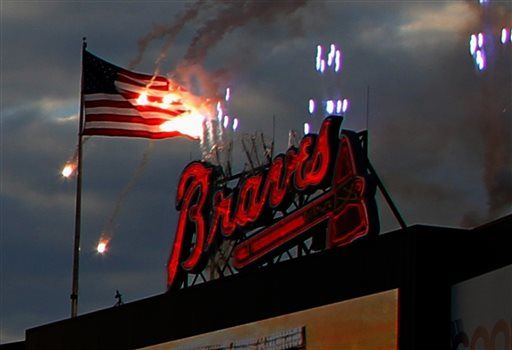 Braves Set US Flag on Fire