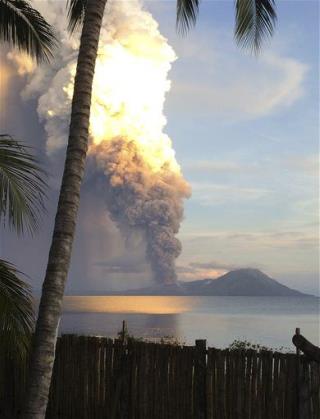 South Pacific Volcano Erupts, Diverts Flights